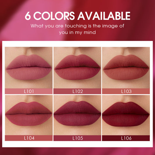 6 set Matte Velvet Lip Glosses