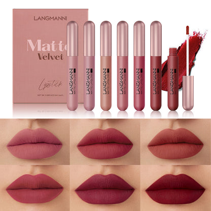6 set Matte Velvet Lip Glosses