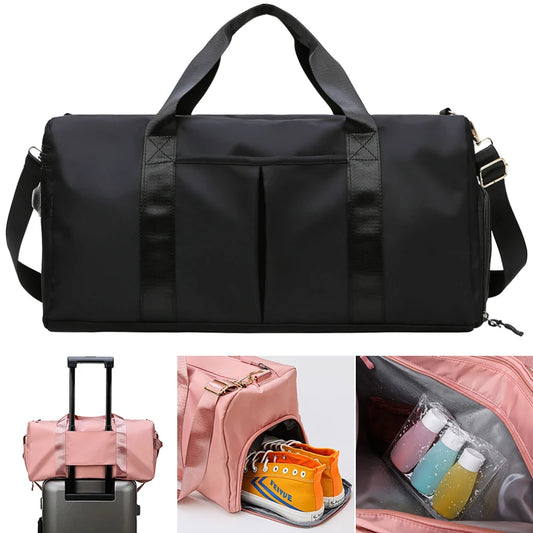 Unisex Gym Bag - Shoe Storage & Wet Separation
