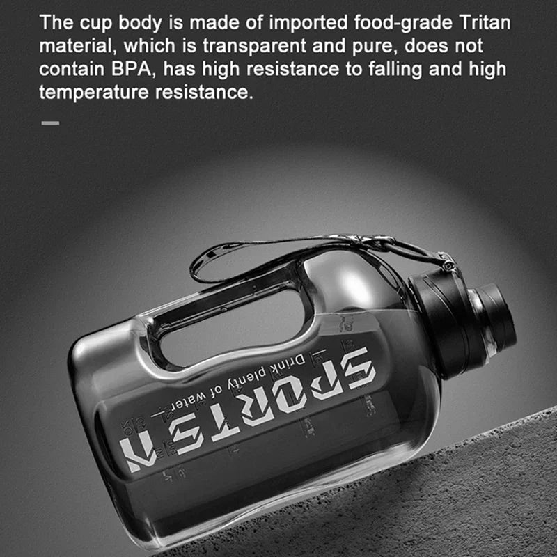 Large Capacity 1.7-2.7 Litre Water Bottle Sports Gym Water Kettle