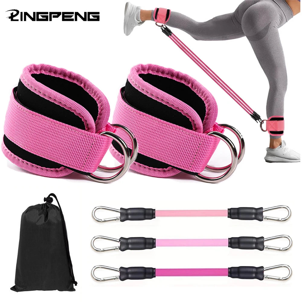 Ankle Straps Resistance Bands Set Fitness