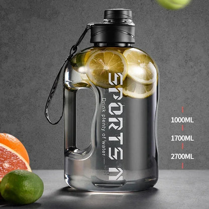 Large Capacity 1.7-2.7 Litre Water Bottle Sports Gym Water Kettle