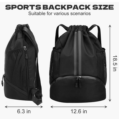 Training and Fitness Drawstring Backpack