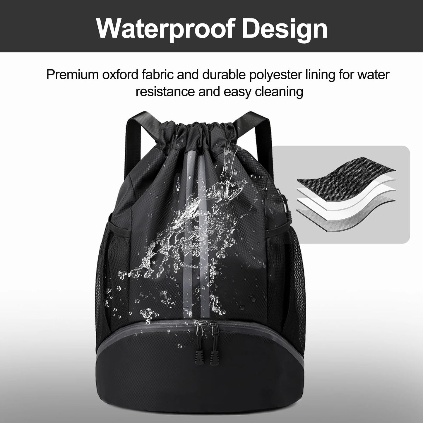 Training and Fitness Drawstring Backpack