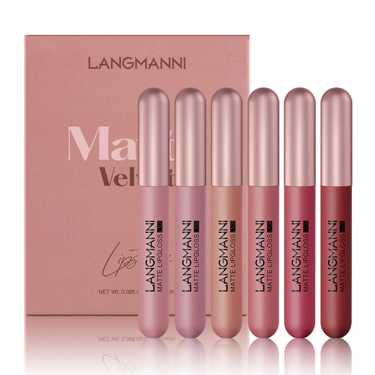 6 set Matte Velvet Lip Glosses