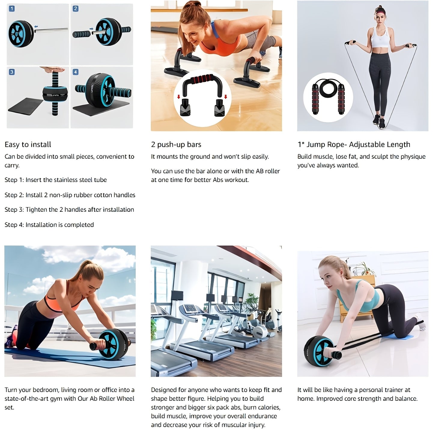 11 Piece Ab Workout Equipment